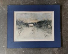 Grande lithographie signée Bernard Gantner Alsace ( 1928-2018)