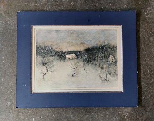Grande lithographie signée