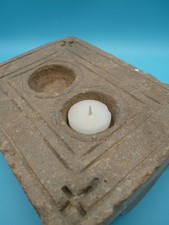 Ancien porte bougie en pierre