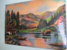 Tableau émaillé sur plaque cuivre bombée   Emaux de Limoges signé F. J. CARMONA 