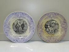 2 ASSIETTES CERAMIQUE PEXONNE