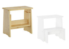 Tabouret à marches tabouret pliable Pin naturel ou blanc