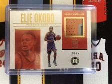 2018 Panini Rookie Materials Prime /25 Elie Okobo RC Phoenix Suns Monaco