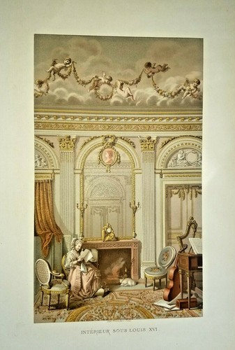 Lithographie gravure couleur
