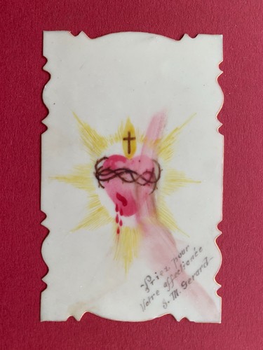 Image pieuse dentelée cœur - dentelée,