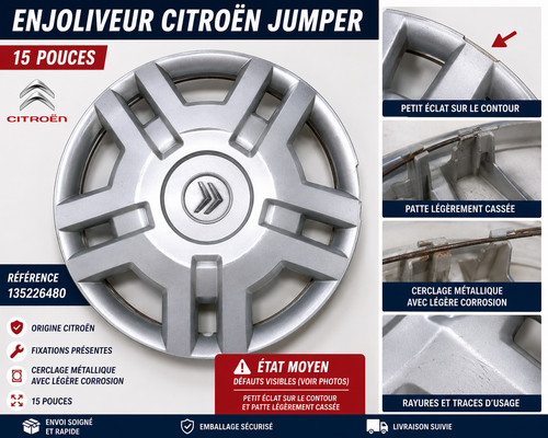 Enjoliveur citroën jumper - citroën, 15