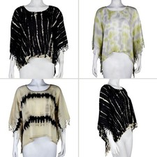 Mini poncho cape jeté plaid