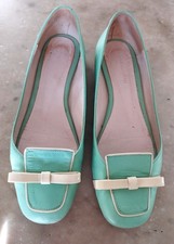 Mellow Yellow Ballerines Preppy Cuir Menthe T 38