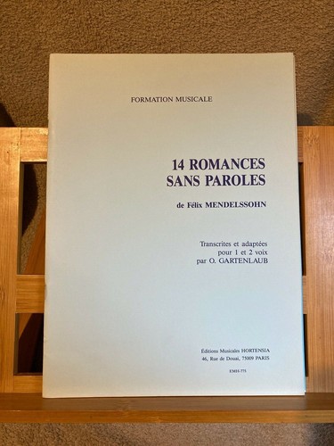 Mendelssohn romances sans - mendelssohn,