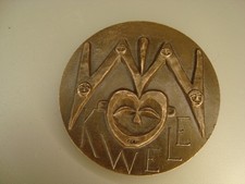 Medaille BRONZE Masque Kwele  Masque africain Sembe Congo par M. ROSSIGNEUX 1976