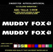 2 MUDDY FOX  autocollant