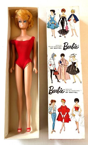 Poupee barbie 1962 blonde - barbie,