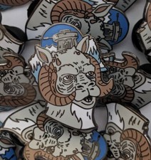 TaunTaun hard enamel pin 1.25"