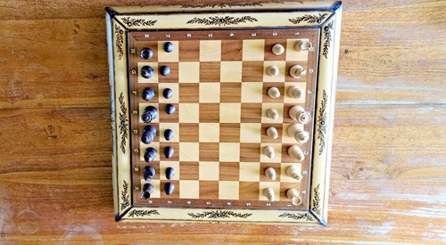 Jeu échecs bois de - en,