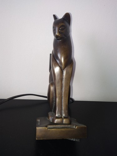 Pied lampe art déco chat - pied,