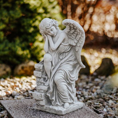 Statuette pierre ange - statuette,