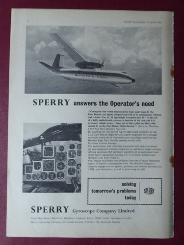 1962 pub sperry gyroscope - 3/1962,