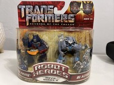 Transfromers Revenge of the Fallen Robot Heroes Optimus Prime VS Blackout 