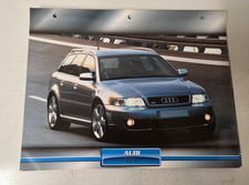 AUDI RS4 CARTE FICHE VOITURE