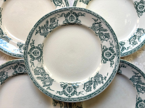Faïence longwy fin xix - de,