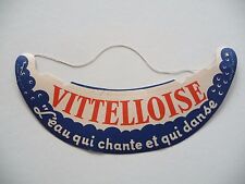 casquette visière publicitaire vittelloise « l’eau qui chante et qui danse »