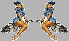 2 x PIN UP VINTAGE RETRO