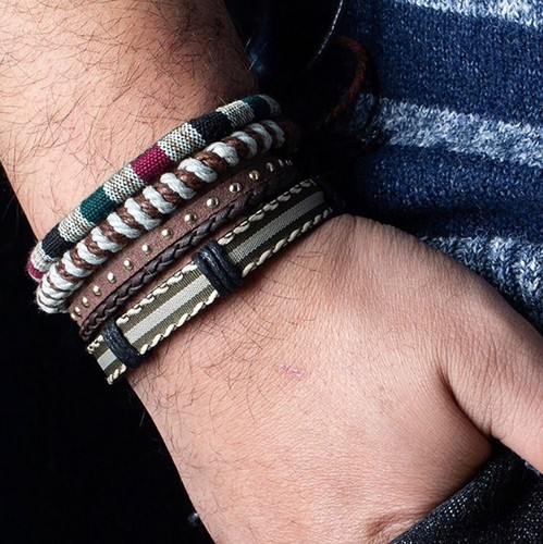 Ensemble bracelets homme - ensemble,