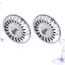  2 Pcs Passoir Evier Crepinette Évier Filtre De Vidange En Acier Inoxydable