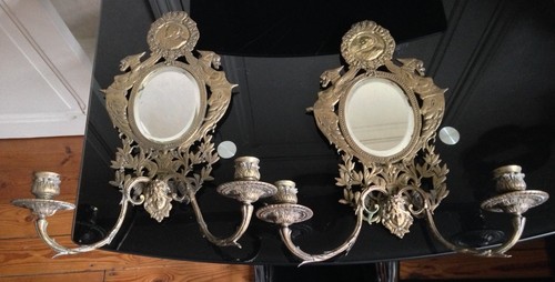 Belle paire appliques miroir