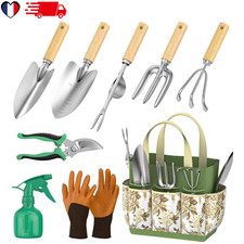 Kit Jardinage 9 Outils Acier