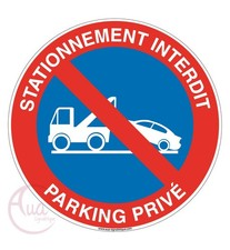 Panneau stationnement interdit
