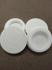 4x Patins Silicone Blanc Pied