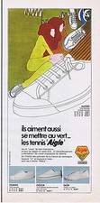 PUBLICITE ADVERTISING 064 1968 AIGLE baskets tennis