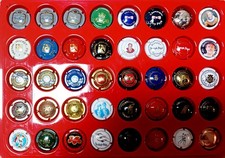 lettre E F: 40 capsules de champagne avec plateau OFFERT !