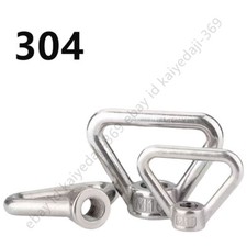 Acier inoxydable 304 Écrou À Anneau Triangulaire Oeil De Fixation Suspension 