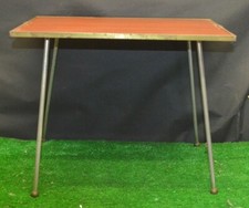 ANCIENNE PETITE TABLE ART DÉCO PIED COMPA STYLE SCANDINAVE BOULE