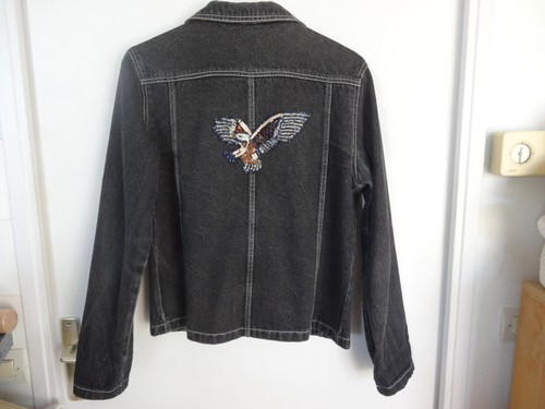 Veste jean noir - veste,