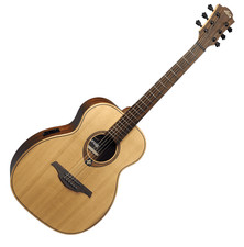 TRAVEL GUITARE ELECTRO ACOUSTIQUE RED CEDAR   LAG ESCAPADE-RCE