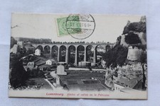Cpa 1908, Luxembourg, viaduc et vallée de la Pétrusse