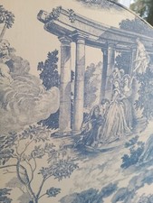 Dessus de Lit Tissus ancien Manufacture de Jouy  Toile XVIIIème 