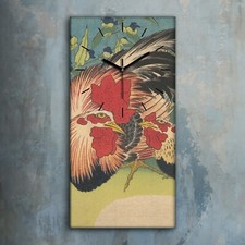 Horloge murale sur toile 30x60