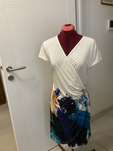 Robe blanche bas imprimé - blanche,
