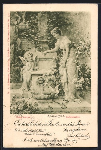 Carte postale artiste - postale, hans