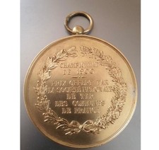 Belle médaille prix de tir championnat de l'année 1900