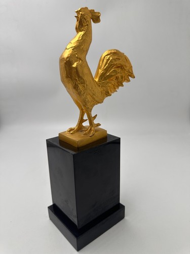 Sculpture zoomorphe coq - zoomorphe, "