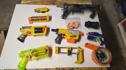 Nerf gun lot darts - nerf, maverick