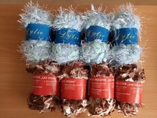 Lot de 8 pelotes de laine fantaisie - 330 g au total