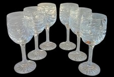 Coffret 6 Anciens Verres À Vin  Cristal Lorraine Les Grands Ducs Chenonceaux