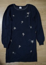 Robe mi-mollet bleu marine