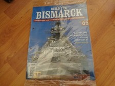 1/200 HACHETTE Construit Bismarck Bois Modèle Battleship De 66 Inc Pièce